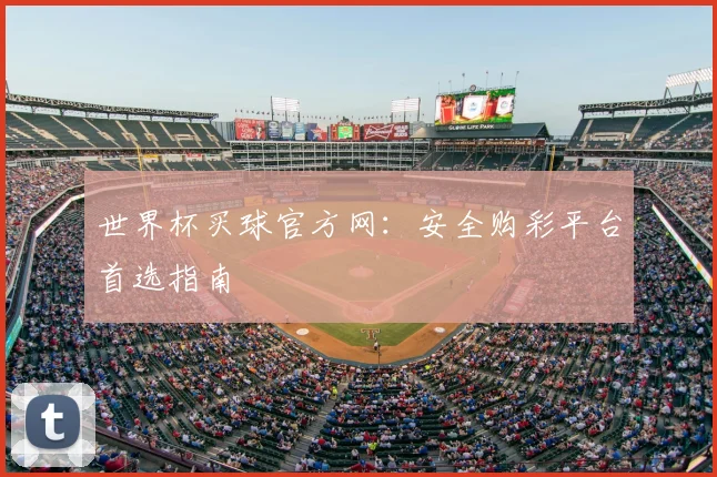 世界杯买球官方网：安全购彩平台首选指南